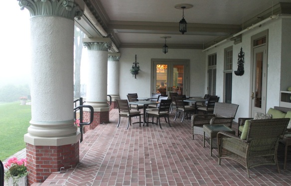 Looking across the Lakeview Portico into The Cudahy Chophouse.